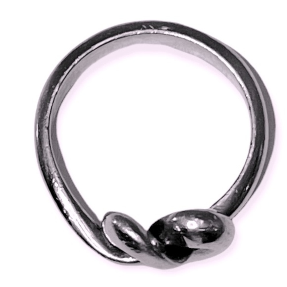 JAMES AVERY Heart Knot Ring .925 Sterling Silver Size 6 - Picture 5 of 8